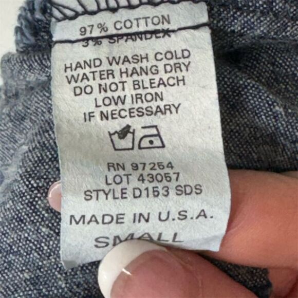 Vintage Y2K Forever 21 Dark Wash Denim Maxi Skirt USA Made Small Cottagecore - Picture 5 of 6